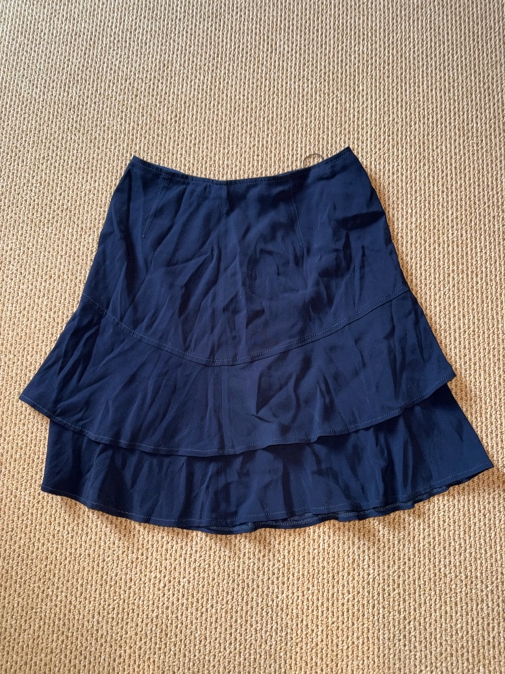 Women's Navy Tiered Skirt